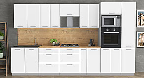 Кухня Мила Лайт 3,6ВТ белая (много цветов и комбинаций!) фабрика Интерлиния, фото 2