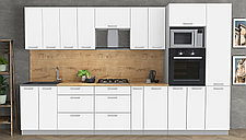 Кухня Мила Лайт 3,4ВТ белая (много цветов и комбинаций!) фабрика Интерлиния, фото 3