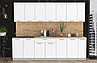 Кухня Мила Лайт 2,7 м. белая ( 2,1 - 3,0 м много цветов и комбинаций!) фабрика Интерлиния, фото 4