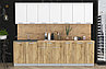 Кухня Мила Лайт 2,7 м. белая ( 2,1 - 3,0 м много цветов и комбинаций!) фабрика Интерлиния, фото 2