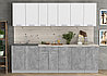 Кухня Мила Лайт 2,6 м. белая ( 2,1 - 3,0 м много цветов и комбинаций!) фабрика Интерлиния, фото 2