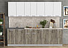 Кухня Мила Лайт 2,6 м. белая ( 2,1 - 3,0 м много цветов и комбинаций!) фабрика Интерлиния, фото 3