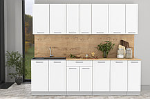 Кухня Мила Лайт 2,5 м. белая ( 2,1 - 3,0 м много цветов и комбинаций!) фабрика Интерлиния, фото 3