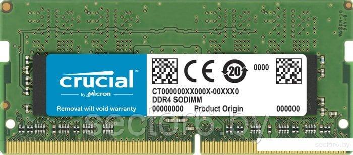 Оперативная память Crucial 32GB DDR4 SODIMM PC4-25600 CT32G4SFD832A, фото 2