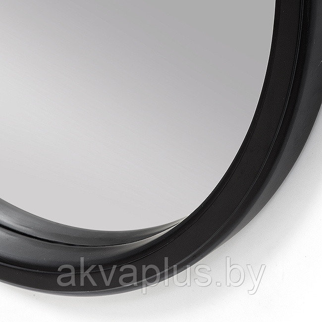 Зеркало круглое в деревянной раме черной М-319 (D64,4 см) - фото 4 - id-p181447474