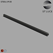 ST004.419.00 Шинопровод магнитный встраиваемый ST-Luce Черный