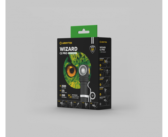 Фонарь Wizard C2 Pro Magnet USB XHP50.2 (теплый) - фото 4 - id-p181449334