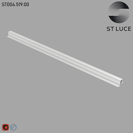 ST004.519.00 Шинопровод магнитный встраиваемый ST-Luce Белый, фото 2