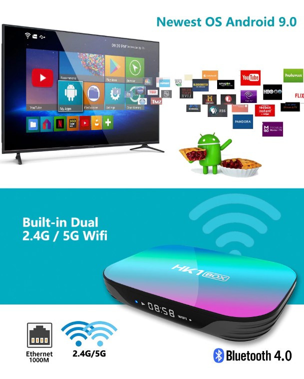 Смарт ТВ приставка HK1 BOX S905x3 4G + 64G TV Box андроид - фото 5 - id-p181451399