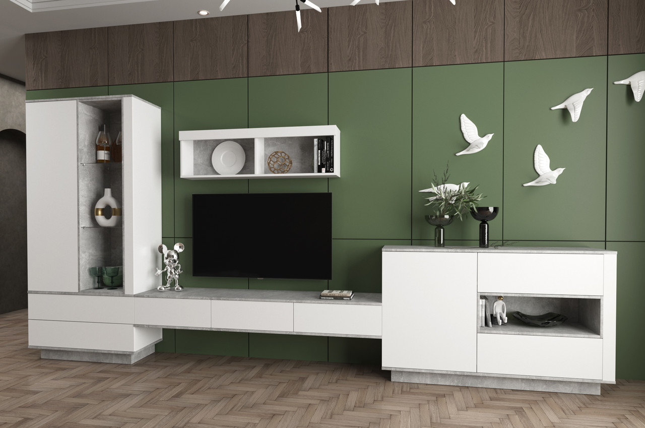Гостиная Quartz 8 (Кварц) фабрика Интерлиния- 2 варианта цвета