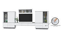 Гостиная Quartz 11 (Кварц) с подсветкой фабрика Интерлиния- 2 варианта цвета, фото 3