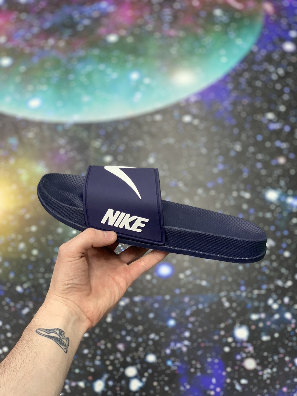 Шлепанцы Nike Blue White