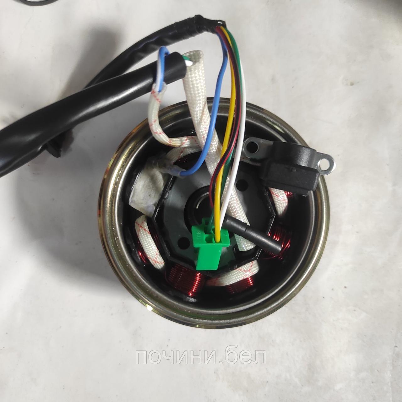 Генератор в сборе скутера 157QMJ,152QMI, 150ATV, 4T GY6 125-150cc  (6 катушек, 5+1) LIPAI