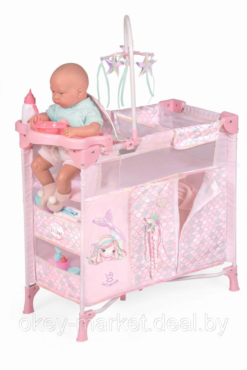 Кроватка-игровой центр с аксессуарами для куклы Фантазии океана 53041