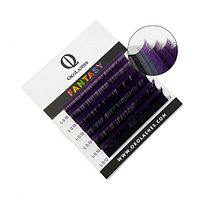 Омбре черно-пурпурный L/0.10/7-12 мм OkoLashes