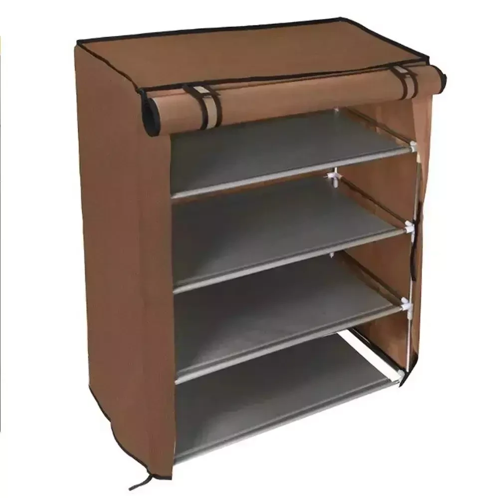 Шкаф-полка для обуви SHOE CABINET SHOE RACK (8238) Коричневый - фото 1 - id-p181459255