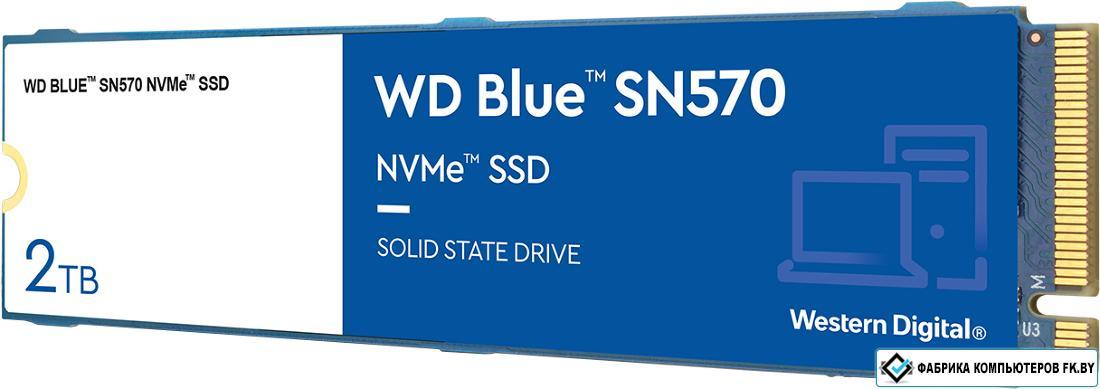 SSD WD Blue SN570 2TB WDS200T3B0C - фото 1 - id-p181462974