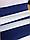 Ткань Оксфорд 600d - полоса (синий/белый), фото 2