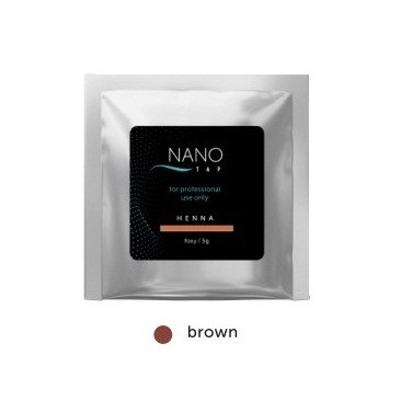 NanoTap Хна для бровей в саше 5гр brown (коричневый)