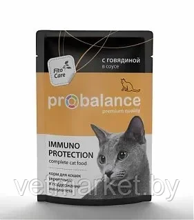 ProBalance Immuno Protection для кошек c кроликом в соусе (пауч), 85 г. - фото 2 - id-p181467776