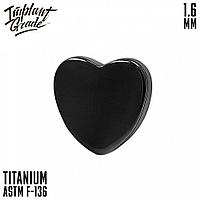 Накрутка Heart Black Implant Grade 1.6 мм титан