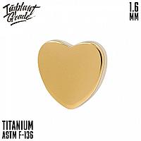 Накрутка Heart Gold Implant Grade 1.6 мм титан