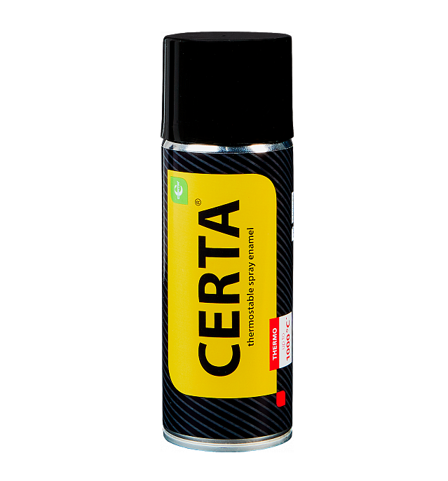 Термостойкая эмаль CERTA графит, аэрозоль 520мл - фото 1 - id-p181470112