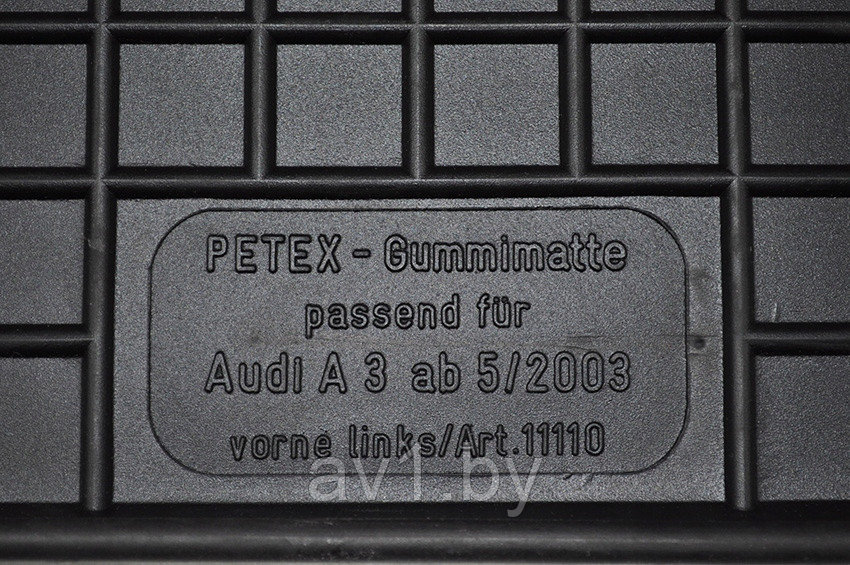 Коврики резиновые Audi A3 (2003-2012) / Audi A3 (2004-2012) / Ауди А3 (Petex) - фото 4 - id-p181474038