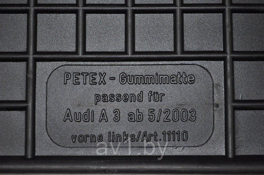 Коврики резиновые Audi A3 (2012-) 3 двери / Audi A3 (2014-) Cabrio / Ауди А3 Кабриолет [11210] (Petex) - фото 4 - id-p181474039