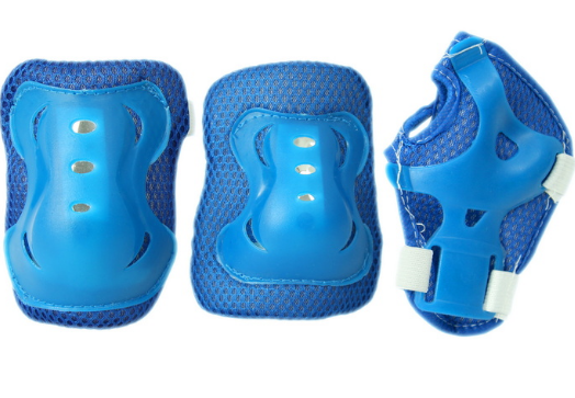 Комплект защиты синий (колени, локти, запястья) - фото 1 - id-p181476127