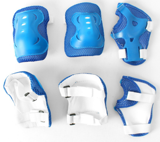 Комплект защиты синий (колени, локти, запястья) - фото 2 - id-p181476127