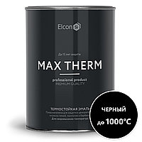 Термостойкая краска Elcon черная (1 литр)
