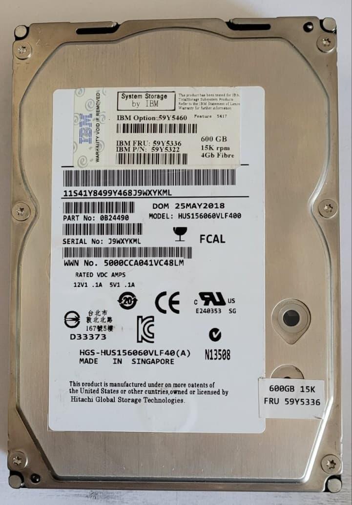 59Y5460 59Y5336 Жесткий диск IBM Lenovo 600Gb 15K 4G 3.5 FATA DS4700 - фото 3 - id-p73428568