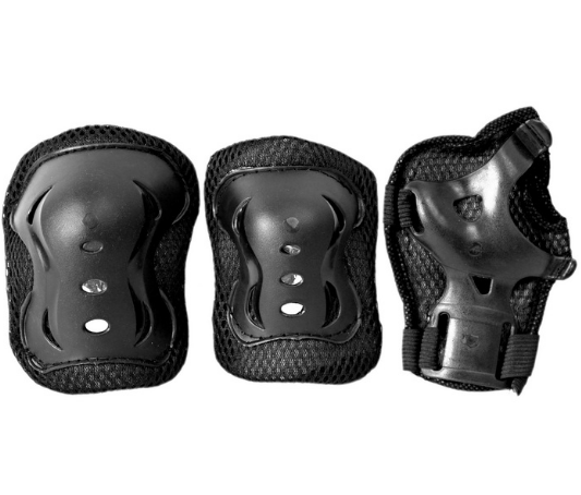 Комплект защиты черный (колени, локти, запястья) - фото 2 - id-p181481300