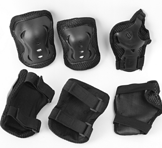Комплект защиты черный (колени, локти, запястья) - фото 6 - id-p181481300