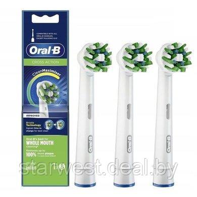 Oral-B Braun Cross Action 3 шт. Насадки для электрических зубных щеток - фото 1 - id-p130975489