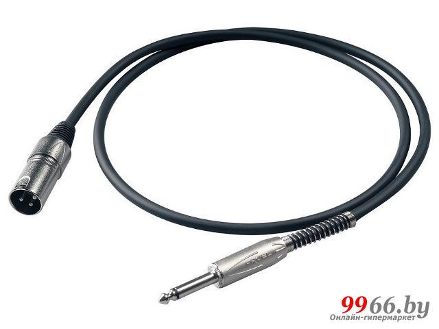 Микрофонный кабель шнур провод для микрофона и сабвуфера Proel 6.3 Jack M - XLR M XTRA250LU5 5 метров