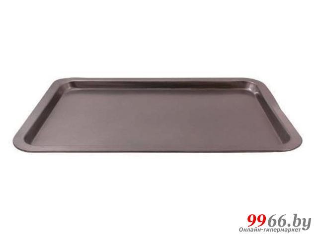 Металлический плоский противень с антипригарным покрытием 43.2x29x1.85cm прямоугольный для духовки выпечки