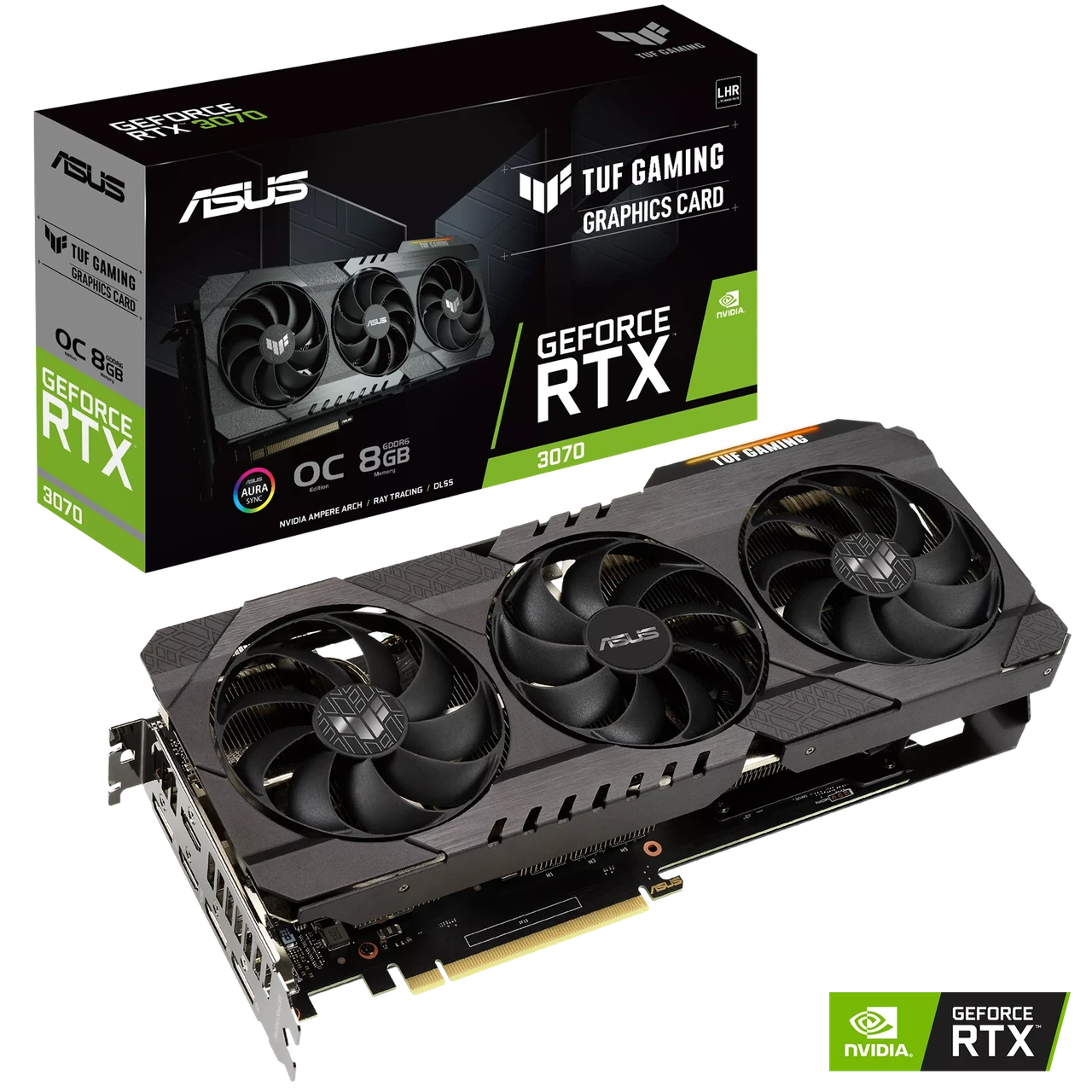 Видеокарта ASUS TUF Gaming GeForce RTX 3070 OC 8GB GDDR6 V2