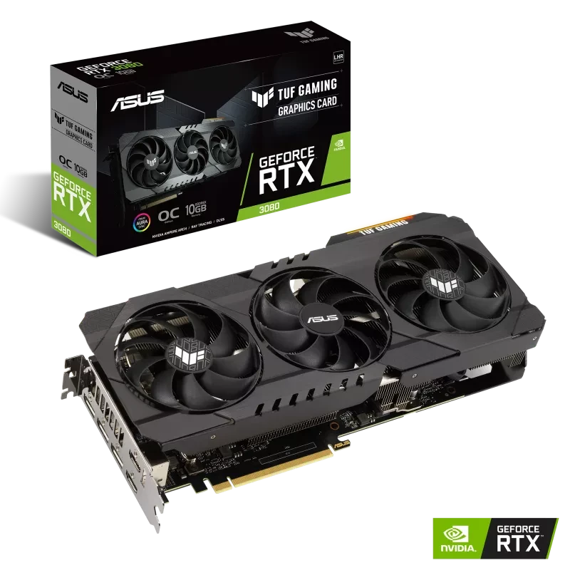 Видеокарта ASUS TUF Gaming GeForce RTX 3080 V2 OC 10GB GDDR6X