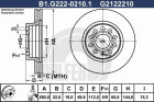 Тормозной диск GALFER B1-G222-0210-1 - фото 1 - id-p181484544
