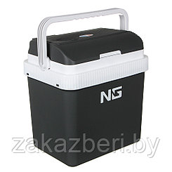 NG Холодильник автомобильный, объем 24 л, 12В/220В, серый