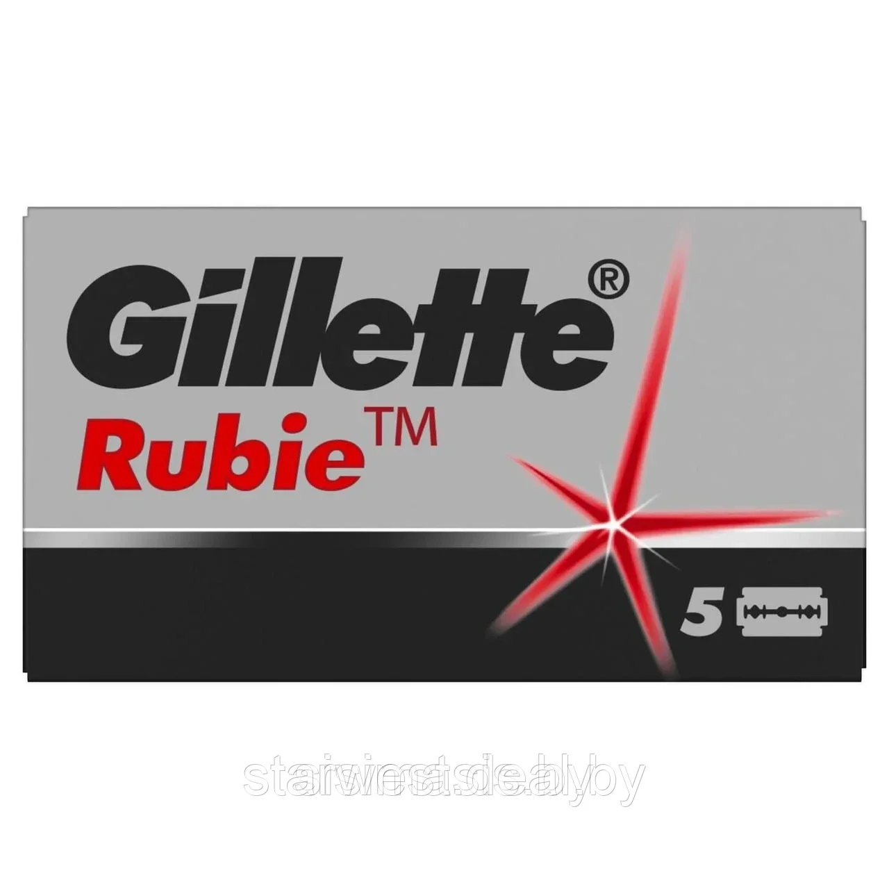 Gillette Rubie 5 шт. Мужские двусторонние сменные кассеты / лезвия для бритья - фото 1 - id-p181485915