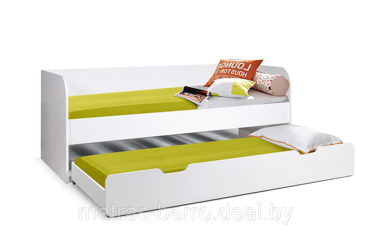 Детская выкатная двухуровневая кровать Легенда 1 (цвет белый) - фото 2 - id-p55255518