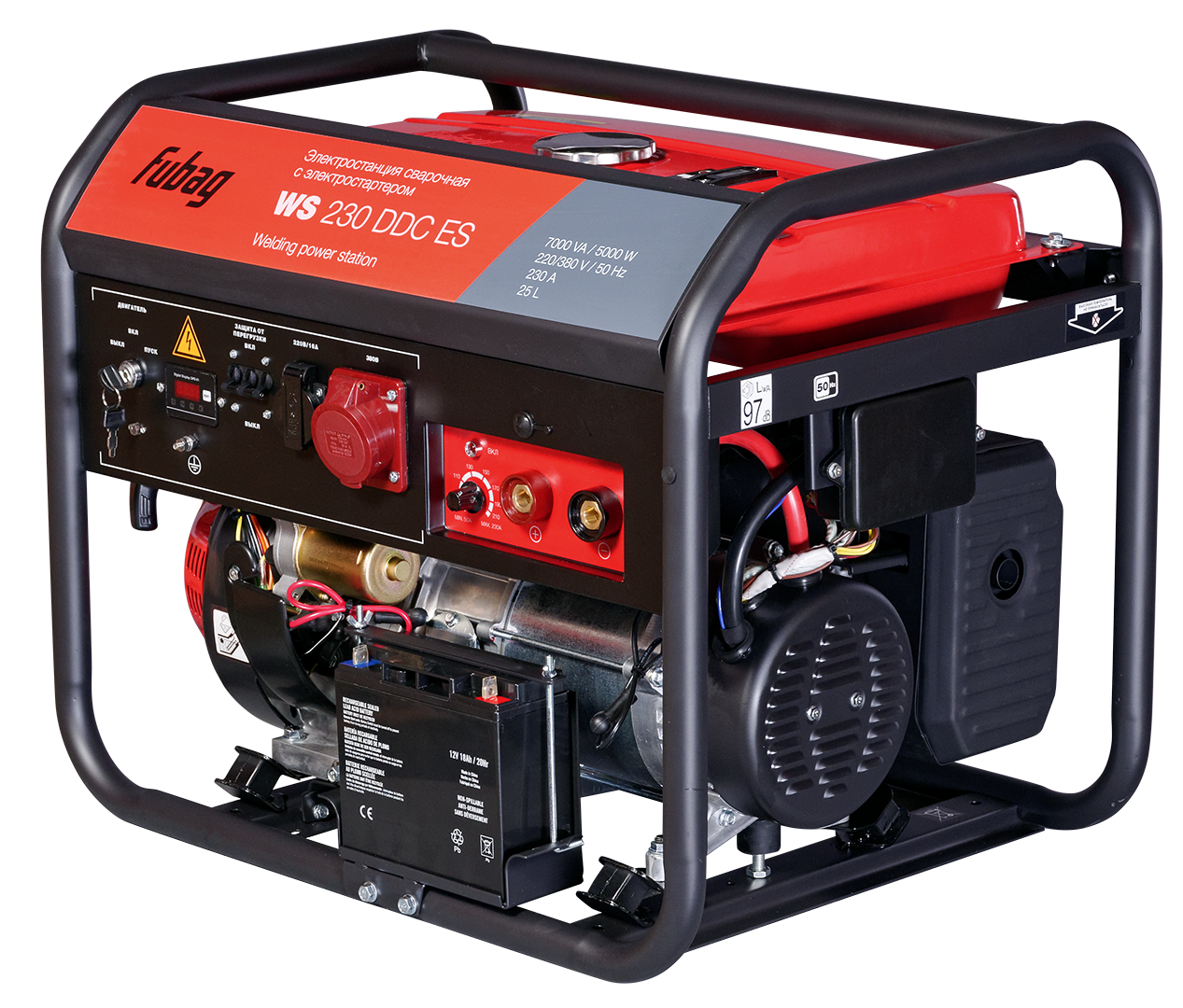 Сварочный генератор Fubag WS 230 DDC ES с электростартером - фото 2 - id-p181489001
