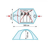 Палатка Tramp Mountain 3 (V2) Green , TRT-23g, фото 6