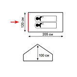 Палатка Totem Bluebird 2 (V2 ),TTT-015, фото 3