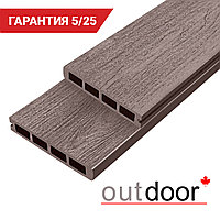 Террасная доска ДПК Outdoor 3D 150*25*4000 мм. завершающая NEVADA/CALIFORNIA BROWN коричневая микс