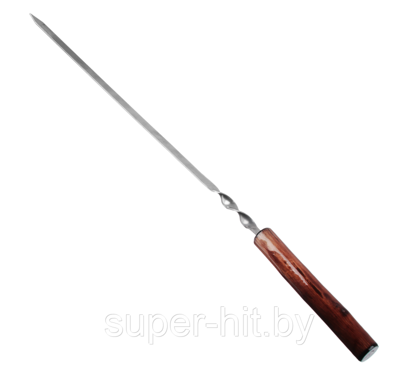 Шампур плоский с деревянной ручкой (600 х 12 х 2 мм) - фото 2 - id-p181493411