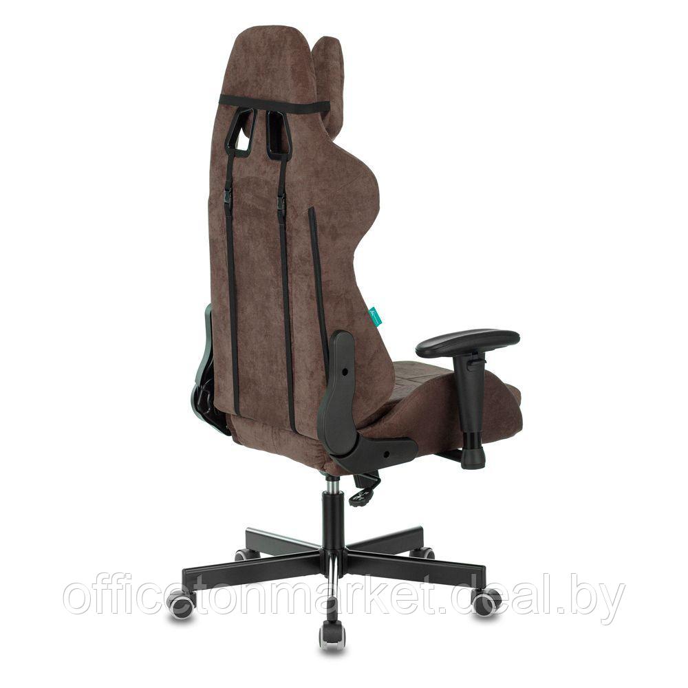 Кресло игровое Бюрократ VIKING KNIGHT Light-10, ткань, металл, темно-коричневый - фото 4 - id-p172829085